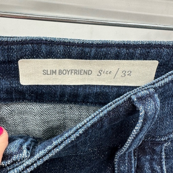 NWT PILCRO AND THE LETTERPRESS 32 Slim boyfriend sequined floral stretch jean - Picture 7 of 13